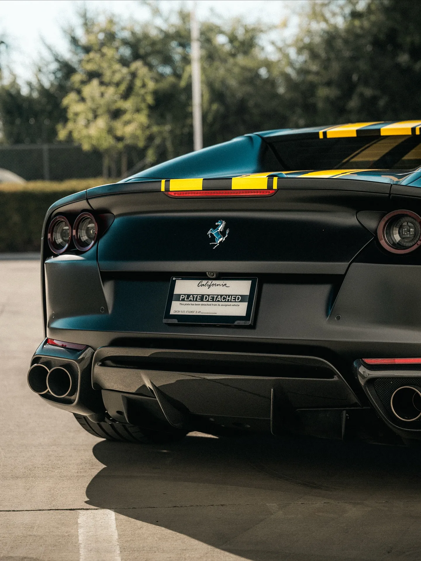 Ferrari 812 styled and protected with Inozetek Dynamic PPF Satin Midnight Black View 2