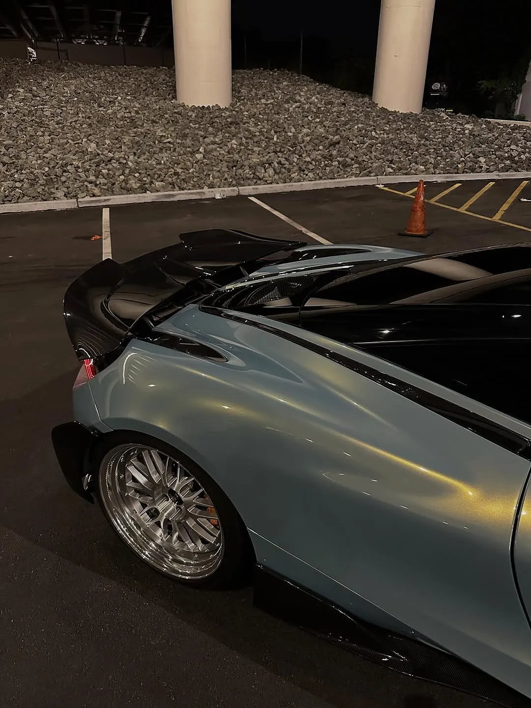 McLaren 720S wrapped in Inozetek Pearl Urban Bamboo. View 2