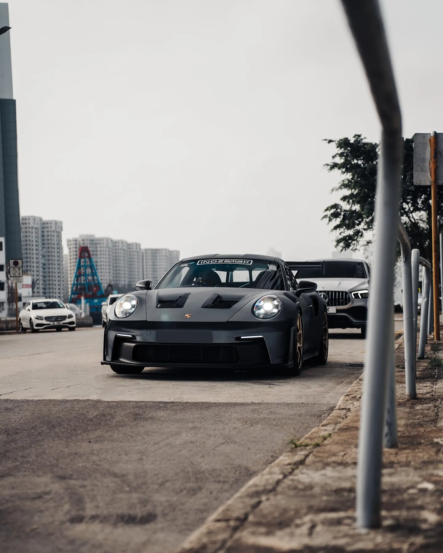 Porsche 992 GT3RS wrapped in Inozetek Gloss Eclipse Dynamic PPF - изображение 5