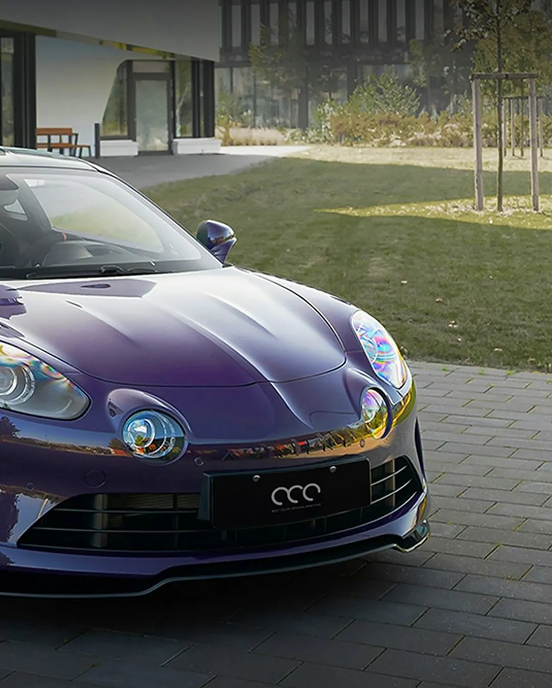 Alpine A110 в пленке Super Gloss Venetian Purple. View 2