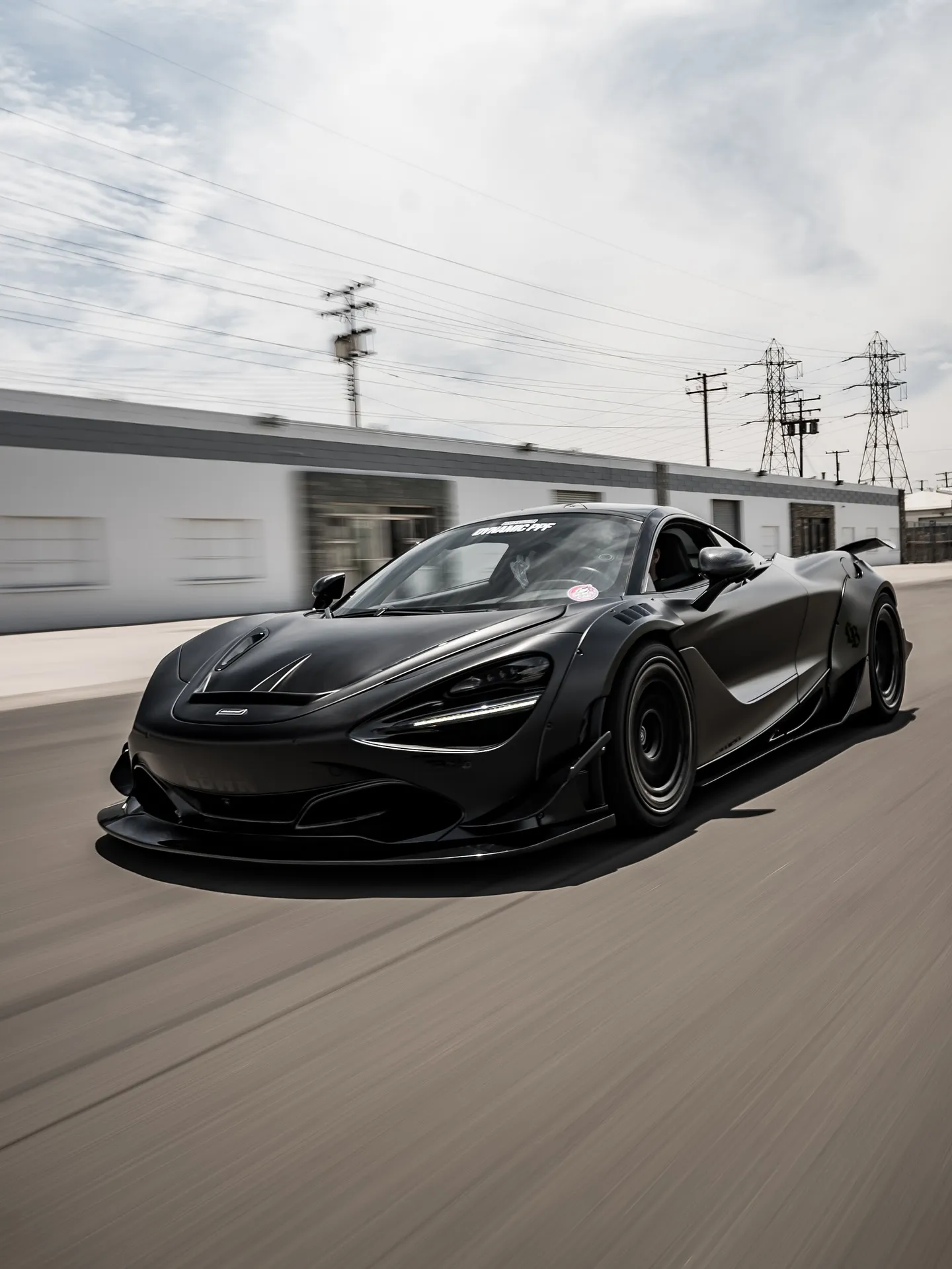 McLaren 720S wrapped in Inozetek Dynamic PPF Satin Midnight Black.