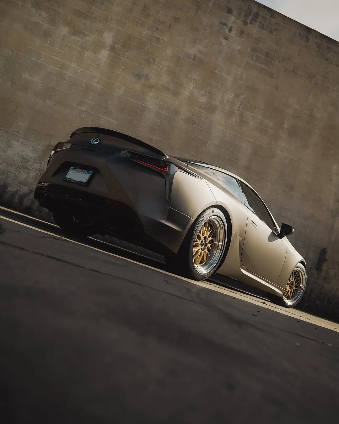 Lexus LC500 wrapped in Inozetek Gloss Metallic Titanium Dynamic PPF View 2