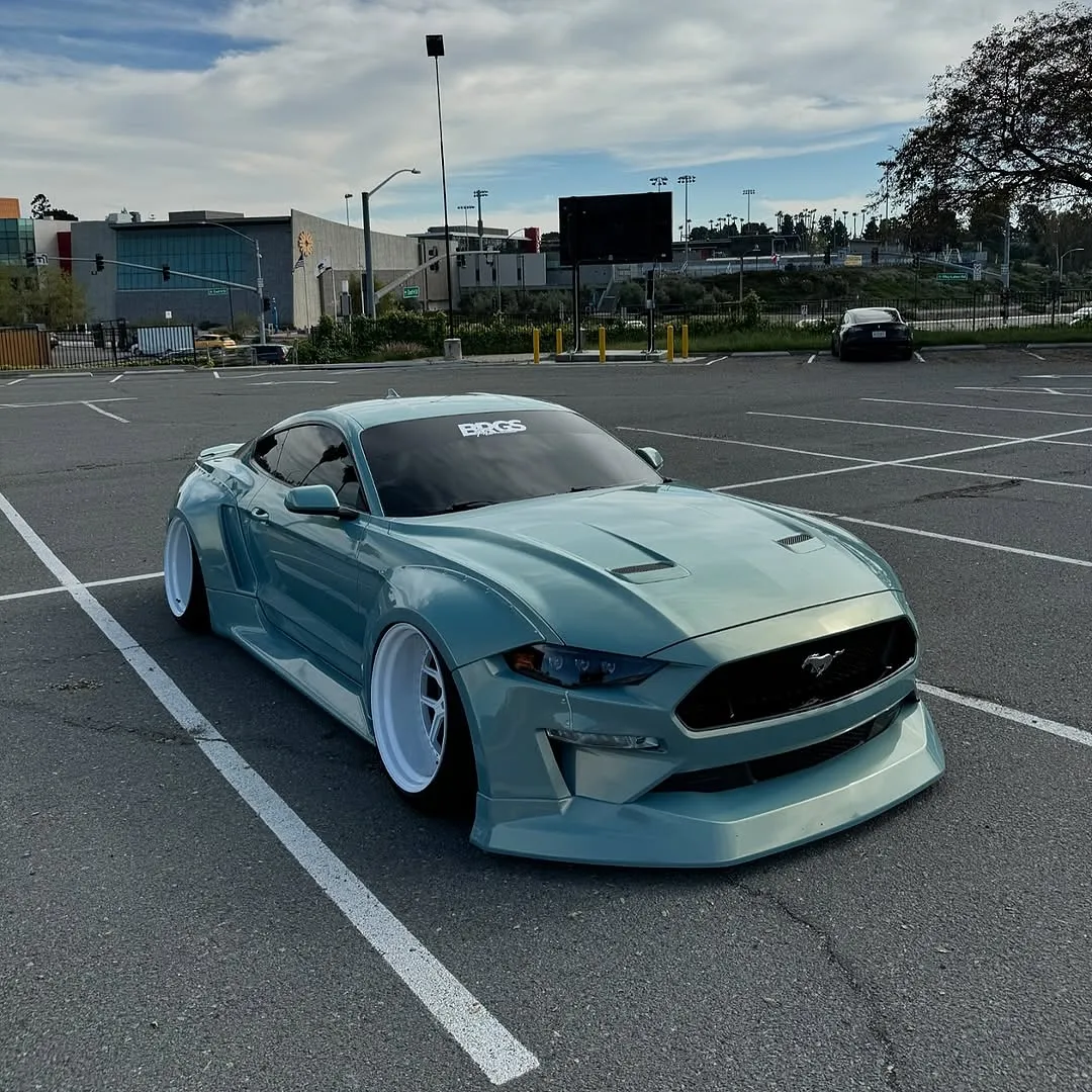 Ford Mustang wrapped in Inozetek Pearl Urban Bamboo film. - изображение 5