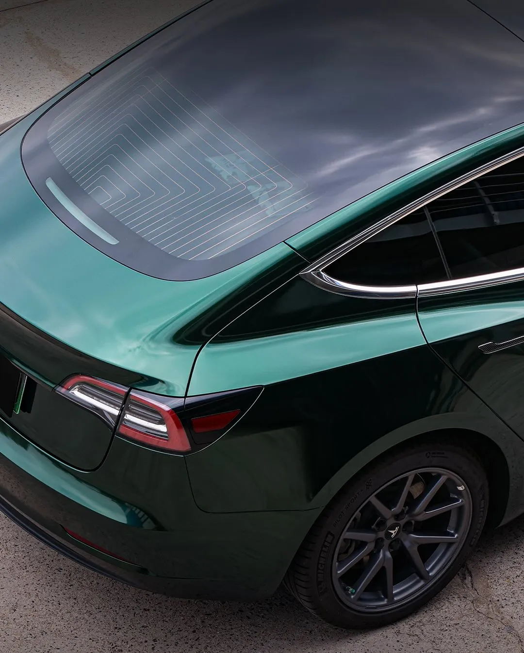 Mini Cooper в пленке High Gloss England Green.