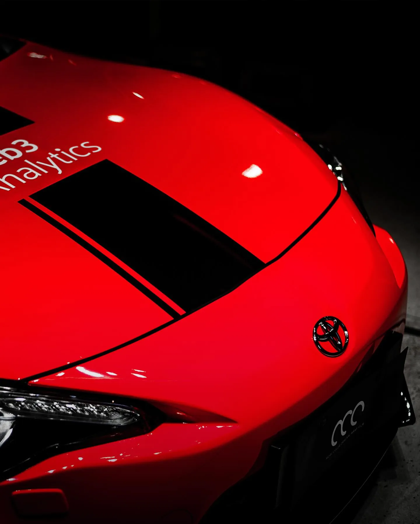 Toyota GT86, оклеенный пленкой MC Films Super Gloss Ferrari Red. View 1