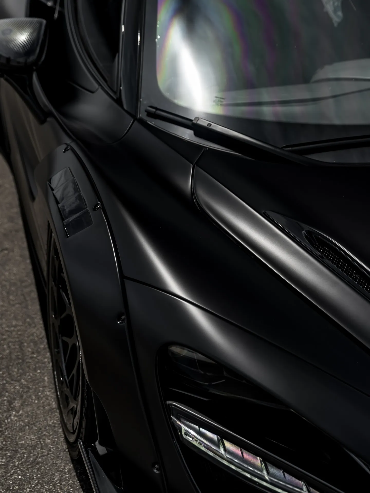 McLaren 720S wrapped in Inozetek Dynamic PPF Satin Midnight Black. - изображение 9