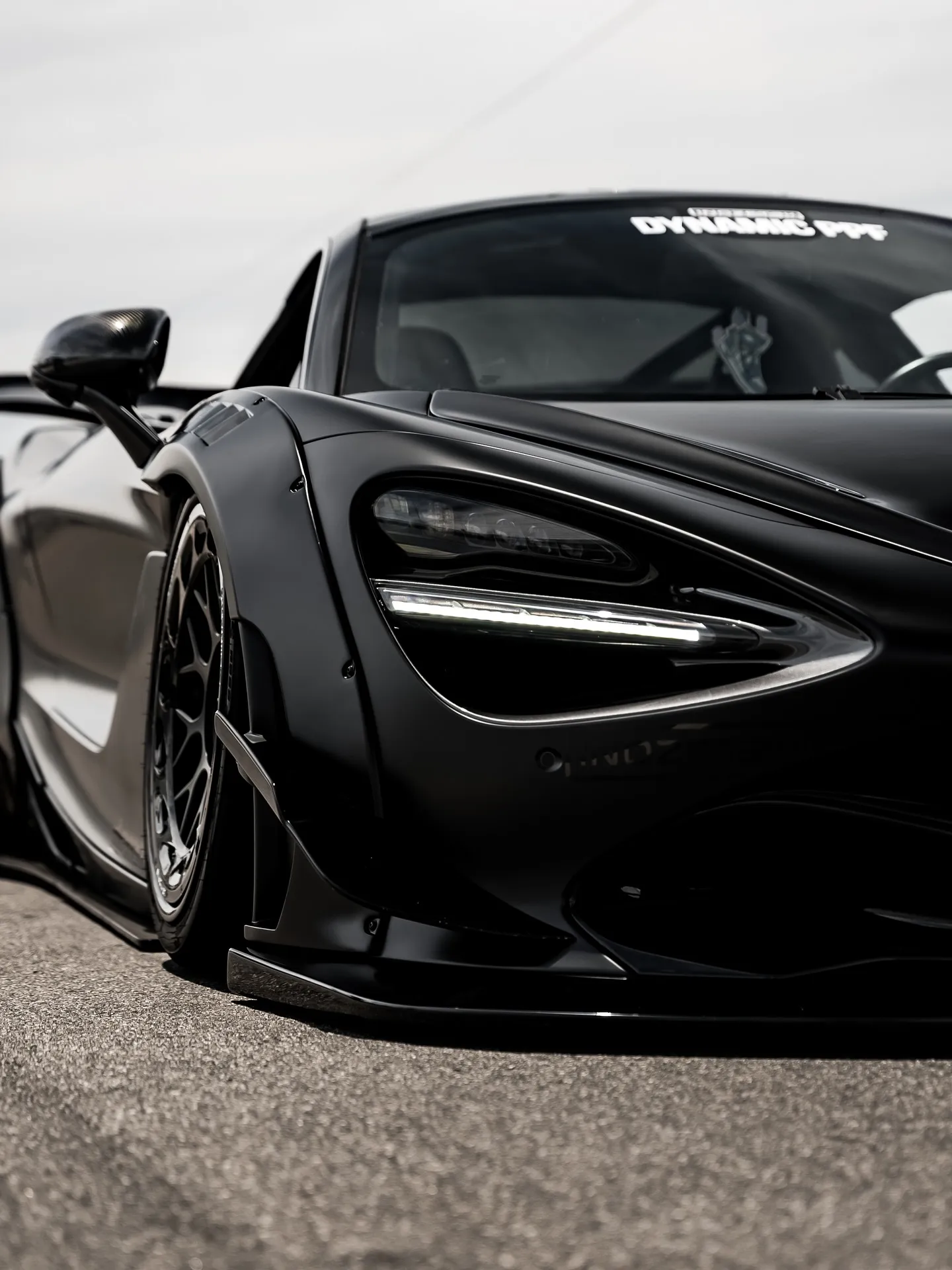 McLaren 720S wrapped in Inozetek Dynamic PPF Satin Midnight Black. - изображение 10