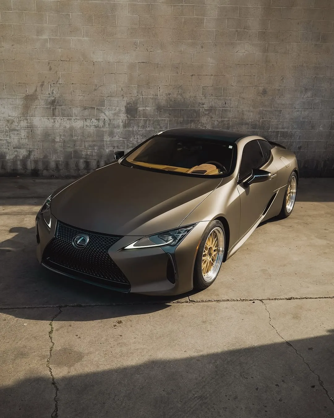 Lexus LC500 wrapped in Inozetek Gloss Metallic Titanium Dynamic PPF