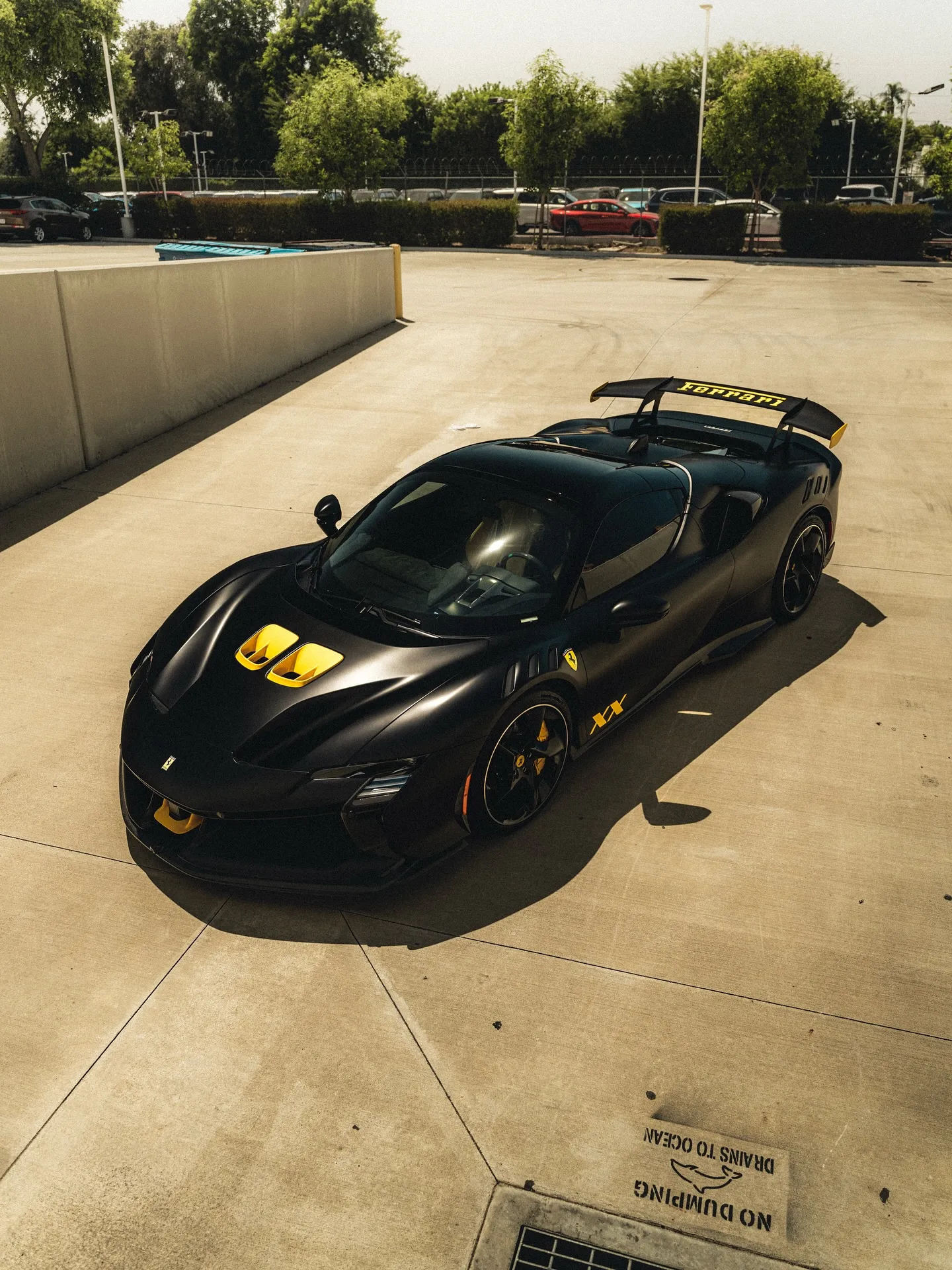 Ferrari SF90XX protected with Inozetek Dynamic PPF Satin Midnight Black.