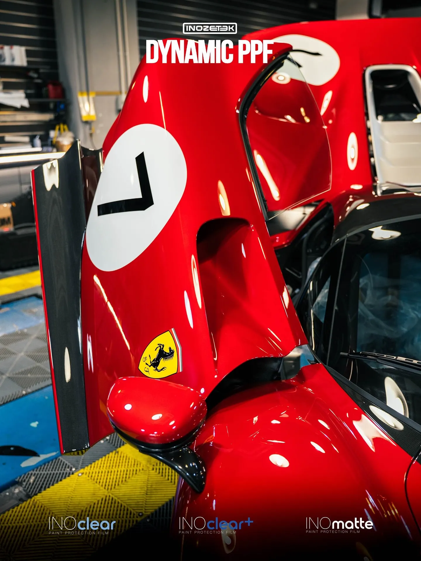 Ferrari Monza SP3 protected with Inozetek InoClear PPF Clear Gloss - изображение 4