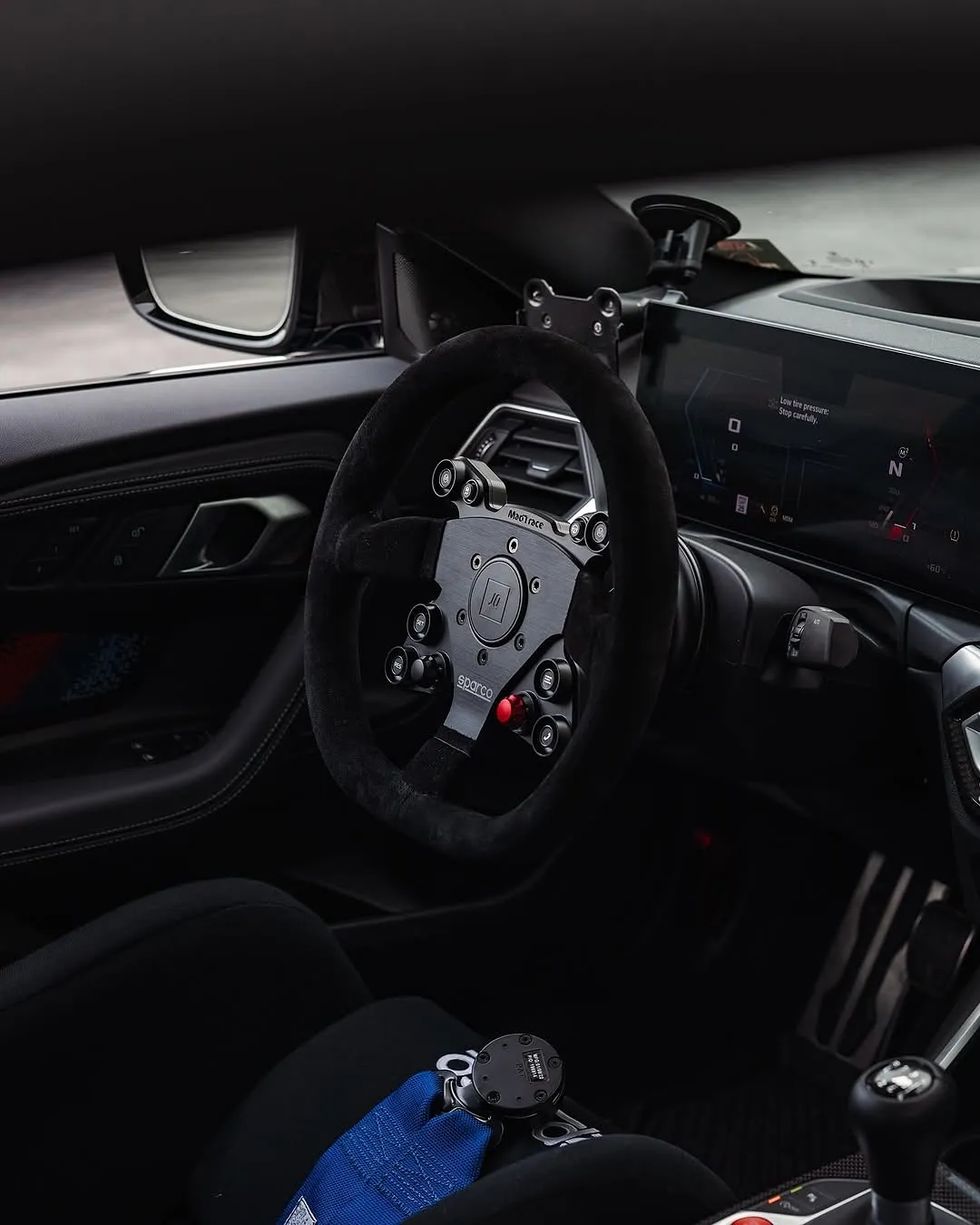 BMW G87 M2 wrapped in Inozetek Navy Blue film. - изображение 5