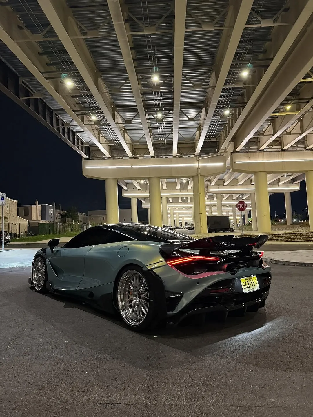 McLaren 720S wrapped in Inozetek Pearl Urban Bamboo. View 1